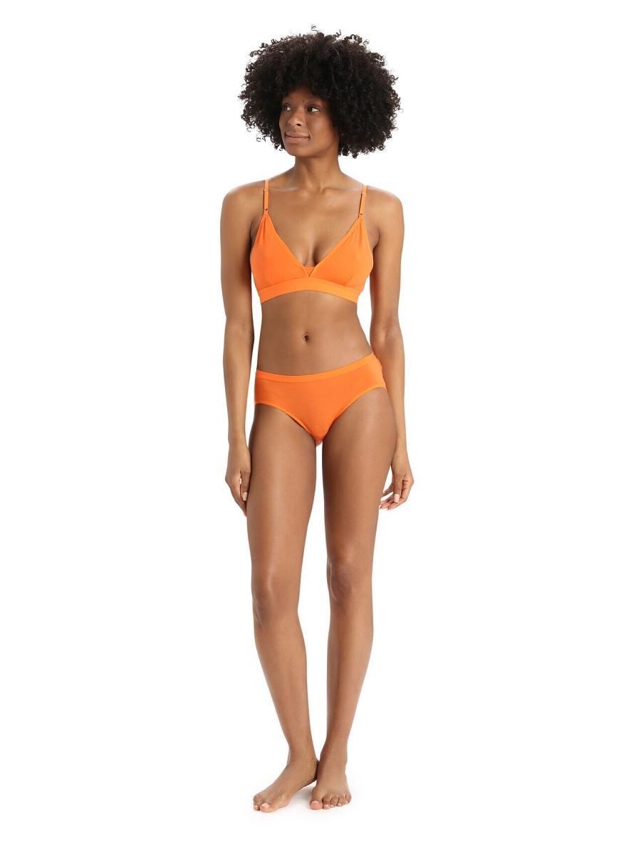 Soutien Gorge Icebreaker Merino Siren Femme Orange | FR 1816LISH